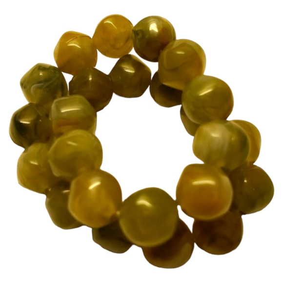 Aqua Green Handcrafted Beaded Bracelet Fits Most! - Picture 1 of 4